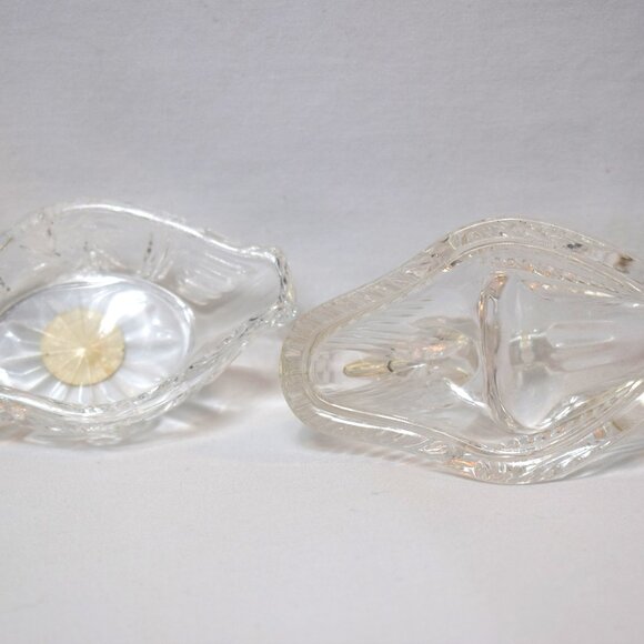 VTG Crystal Swan Bird on Nest Trinket Dish - Picture 5 of 6